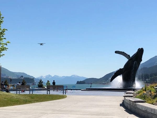 Humpback sculpture